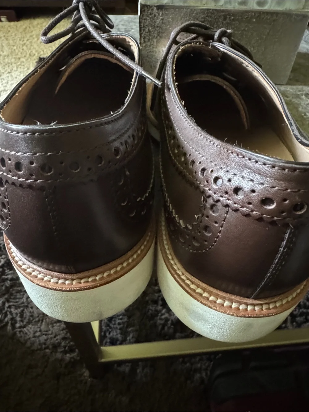Tod's Brown Leather Oxfords